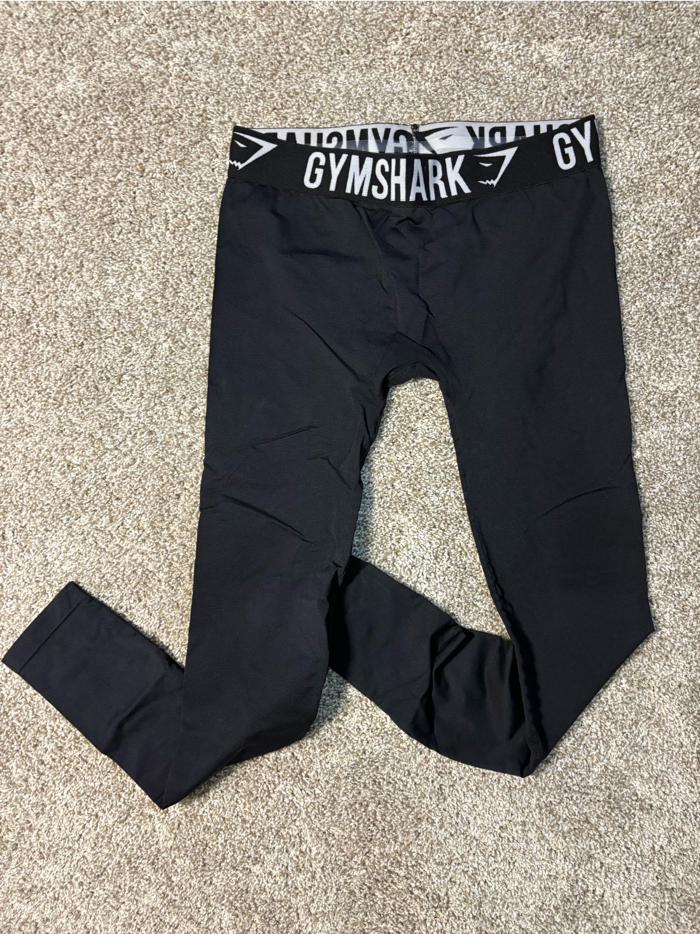 Gymshark Women’s High Rise Leggings Black Size M Ankle Stretch Logo